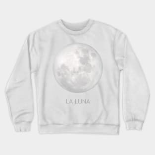 La Luna Full Moon Celestial Art Design Crewneck Sweatshirt